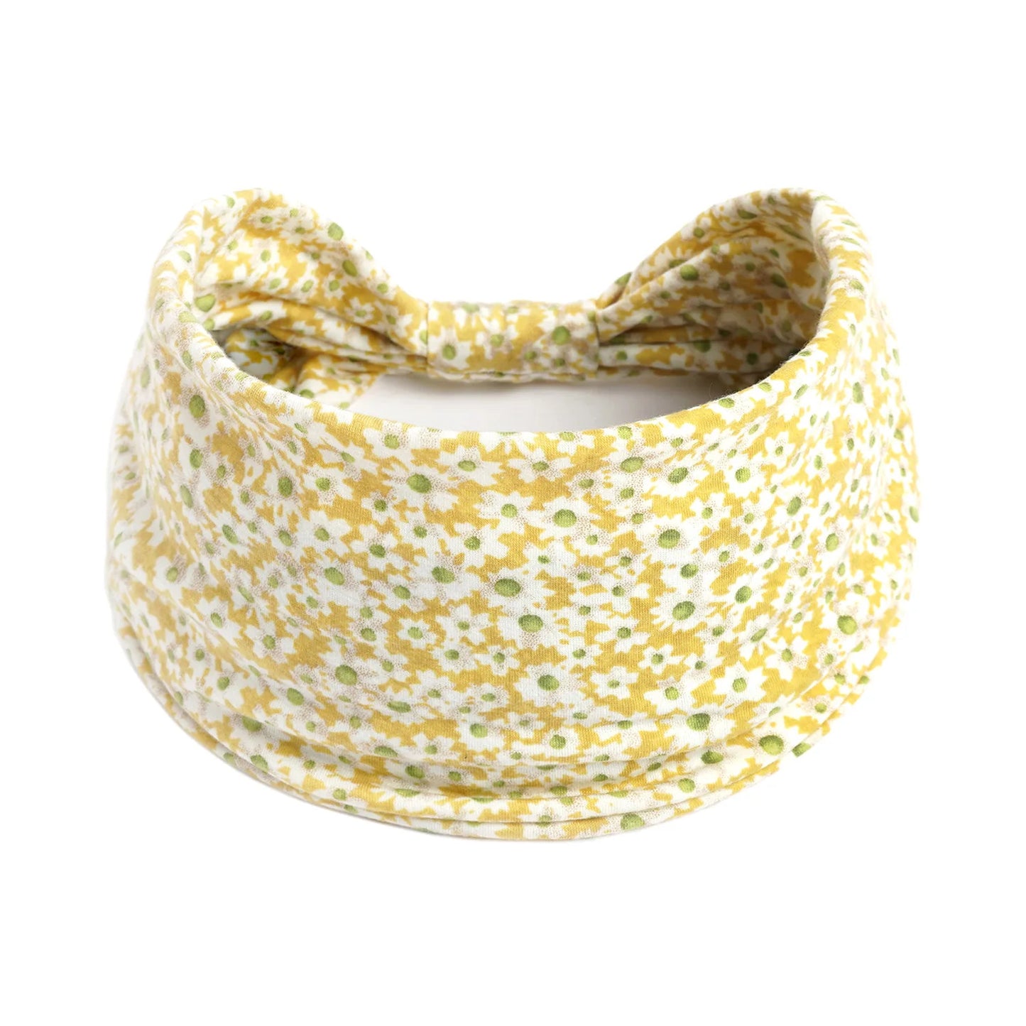 Boho Headbands Wide Knot Hair Scarf Floral Print Hairband Stretch Turban Headwrap Cotton Head Band Fashion Accessories for Women