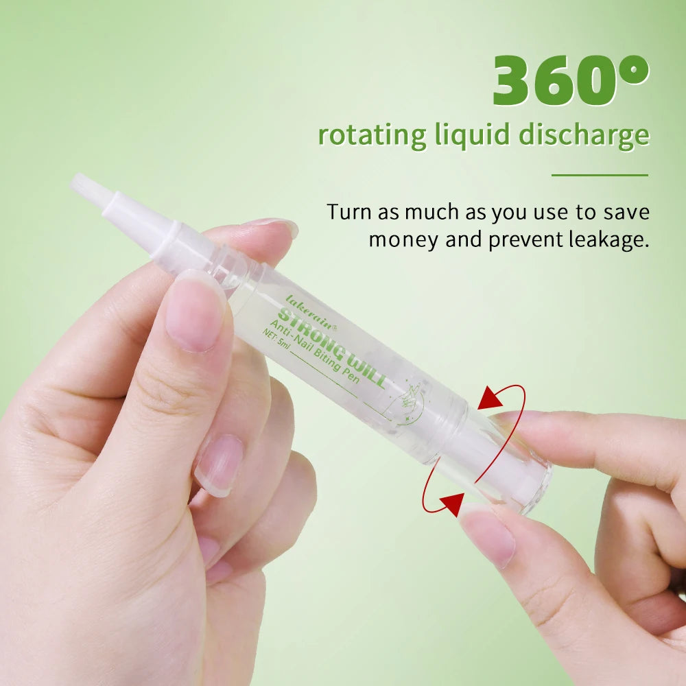 Strong Will Anti-Nail Biting Click Pen Stop Nail Biting Care Nails Improve Nail Biting Behavior Strong Bitter Aquamarine Pen