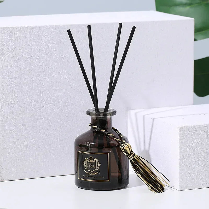 50ml Natural Aromatherapy Set Including 4 Black Vine Volatile Sticks Aromatherapy For Home Bedroom Bathroom Air Freshener Gift B