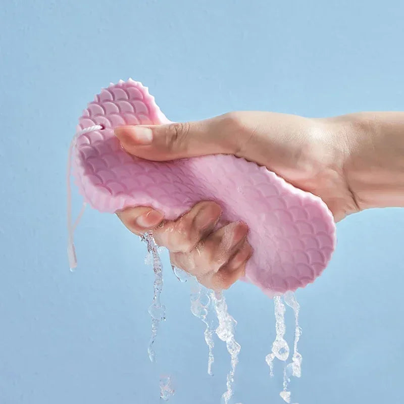 3D Soft Sponge Body Scrubber Bath Exfoliating Scrub Sponge Shower Brush Body Skin Cleaner Dead Skin Remover Exfoliating