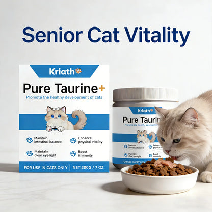 Cat Taurine Powder Support Heart Health Promote Healthy Growth Maintain Visual Function Smooth Hair Kitten Care Nutrition Powder