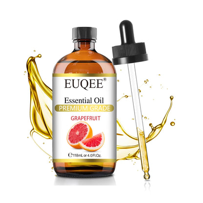 EUQEE 118ml (4 fl. oz) Pure Essential Oil-Sweet Orange Bergamot Cinnamon Lavender Tea tree Premium Aromatherapy Oil for Diffuser