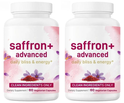 Saffron Capsule with Saffron,Turmeric Plant-Based Extract and Vitamin,Magnesium Daily Health Support 10-in-1 Supplement 60 Count