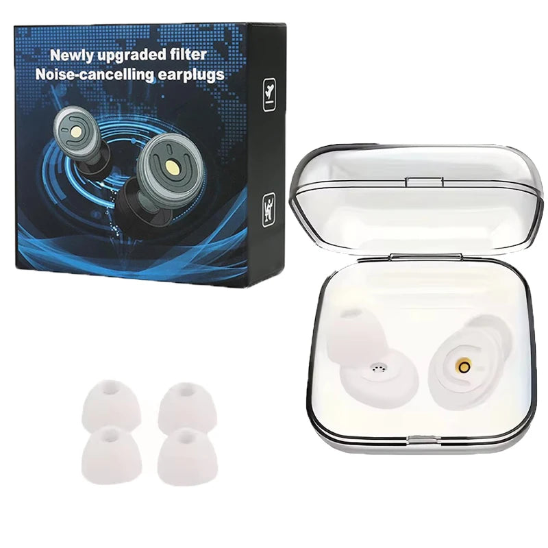 Ear Plugs for Noise Reduction Ear Protection Reusable Silicone Ear Plugs Sleeping Earplugs Noise Blocking Enhanced Sleep Quality
