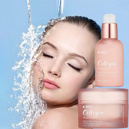 Korean Collagen Niacinamide Skin Care Tallow Honey Balm Moisturizing Cream Set Deeply Nourish Suitable For Dry Rough Skin Cream