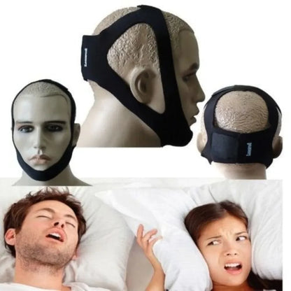 Adjustable Comfortable Anti Snore Chin Strap Sleep Aid Stop Snoring Solution Health Care Device