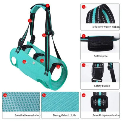 Elderly Disabled Pets Mobility Aid Vest with Handle Walking AssistanceNew Dog Support Harness Adjustable Rehabilitation Sling