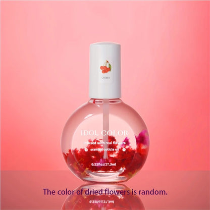 Nail Dry Flower & Cuticle Nutrition Oil, Nail Strengthening Polish, Vitamin Supplement for Preventing Cuticle and Hangnails