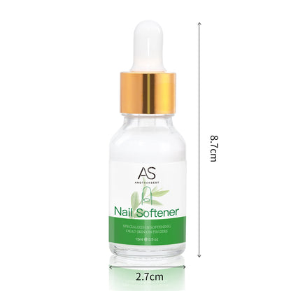 AS Cuticle Remover Liquid Cuticle Softener Professional Nail Care with Lanolin for Brittle Hang Nails Hydrating Moisturizing