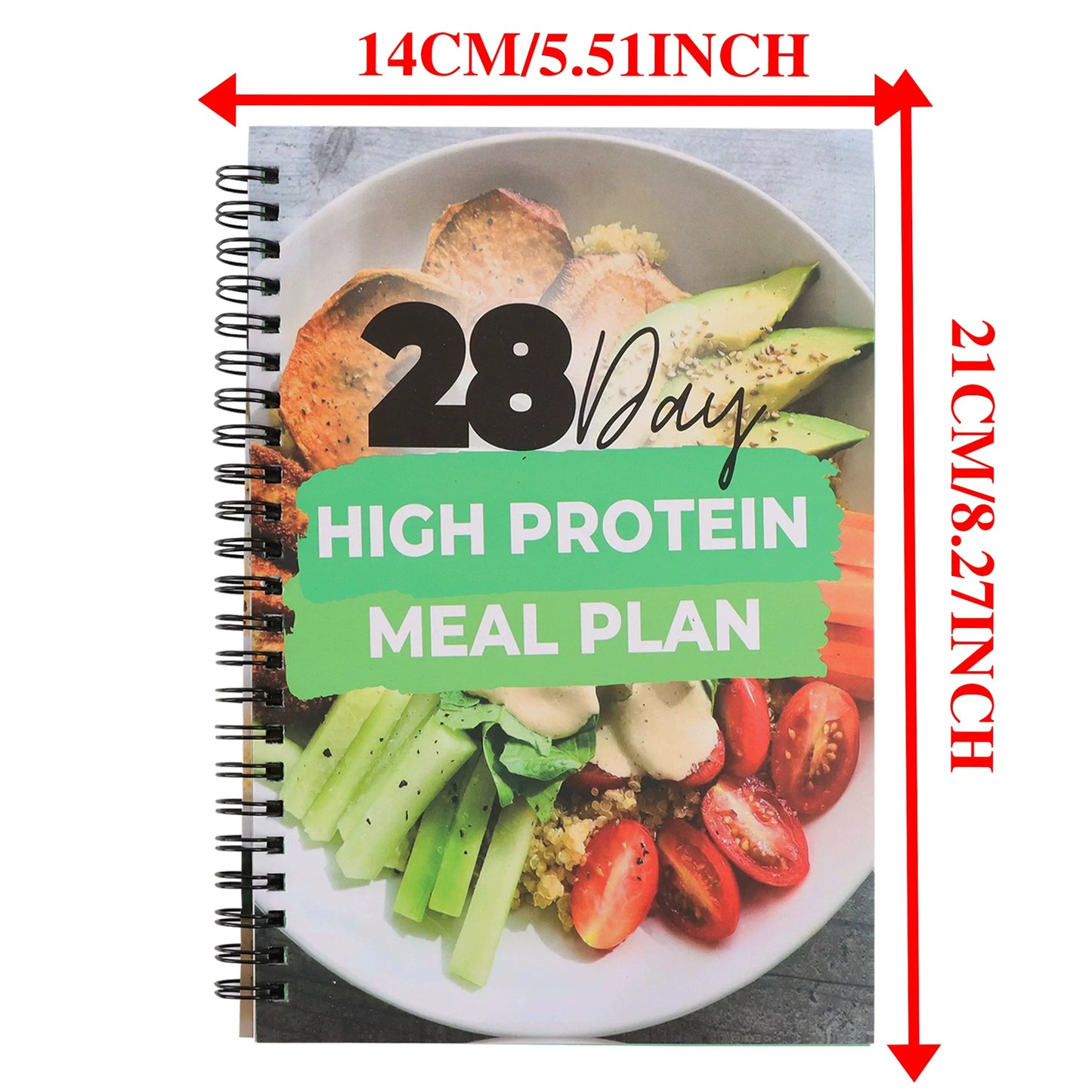 28 Day High Protein Diet Plan Handbook - Weight Loss and Balanced Meal Planning for Vegetarianism and Meat Choices