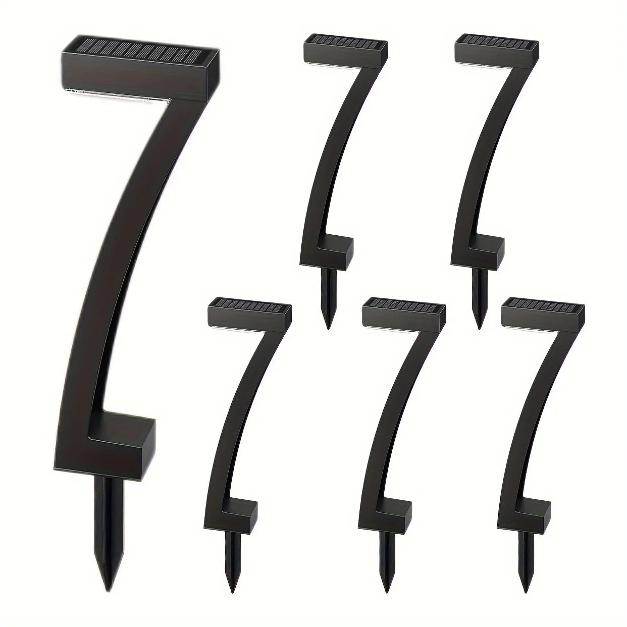 6Pack Bright Solar Outdoor Lights,  Auto On/Off