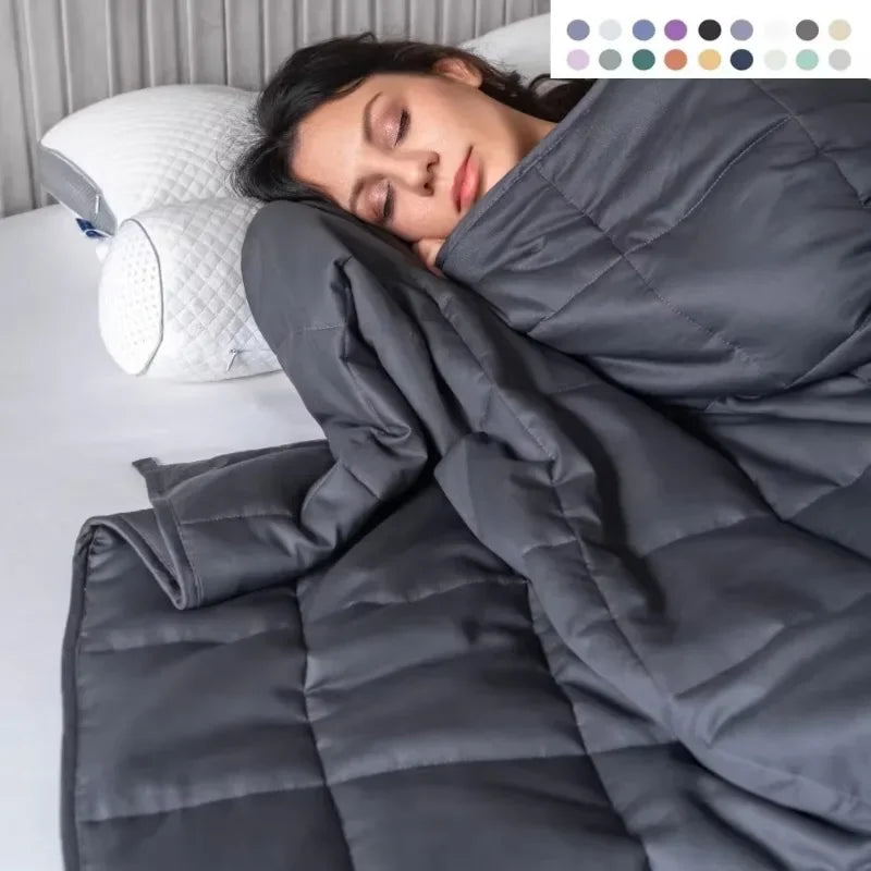 Weighted Blanket 15lbs 20lbs 25lbs for Adults, Heavy Gravity Blanket for Anxiety Relief and Autism, Cooling Weighted Therapy