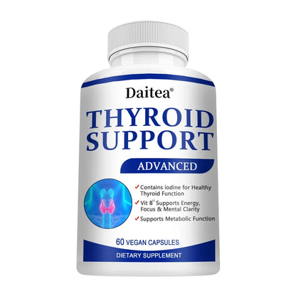 Thyroid Supplement with L-tyrosine, Iodine, Zinc & Selenium - Promotes Memory, Cognitive, Thyroid Health and Metabolism, NON-GMO