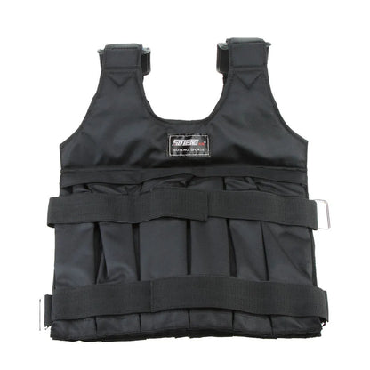 SUTEN 20kg/50kg Loading Weighted Vest For Boxing Training Workout Fitness Equipment Adjustable Waistcoat Jacket Sand Clothing