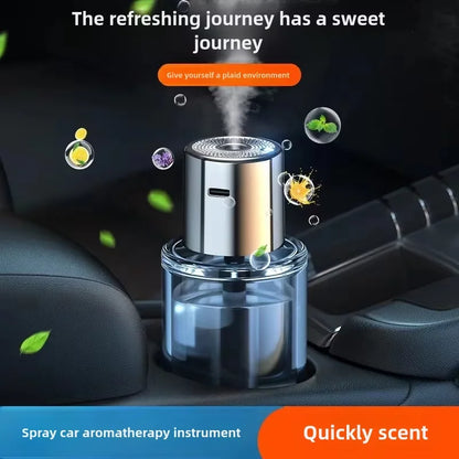 Car aromatherapy machine ornament spray smart fragrance instrument automatic humidifier perfume balm air long-lasting