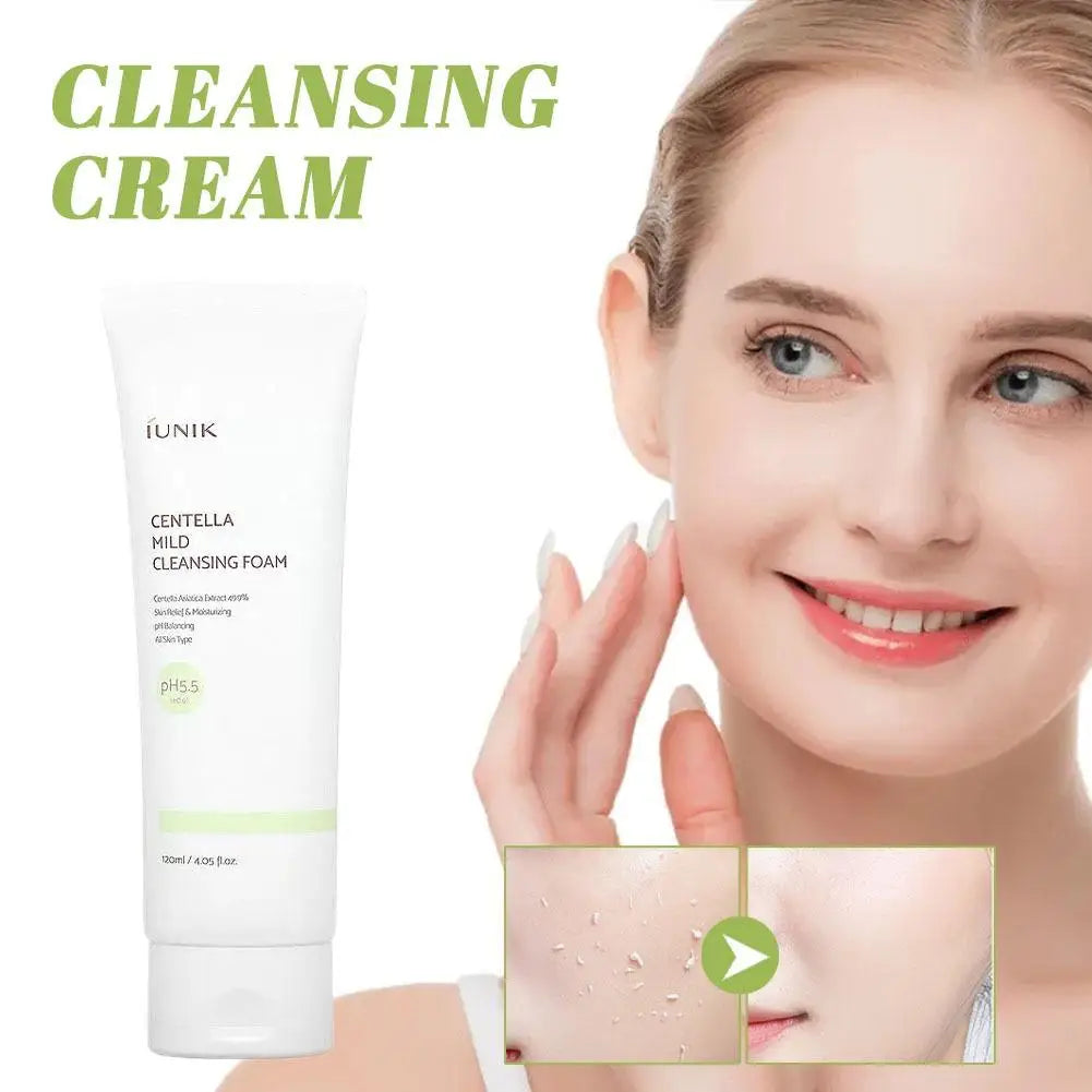 Vegan Centella Asiatica Calming Cleanser IUNIK Mild Cleansing Foam Propolis Vitamin Moisturizing Cleanser Korean Skin Care