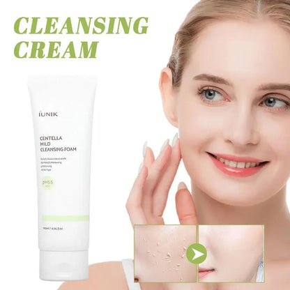 Vegan Centella Asiatica Calming Cleanser IUNIK Mild Cleansing Foam Propolis Vitamin Moisturizing Cleanser Korean Skin Care