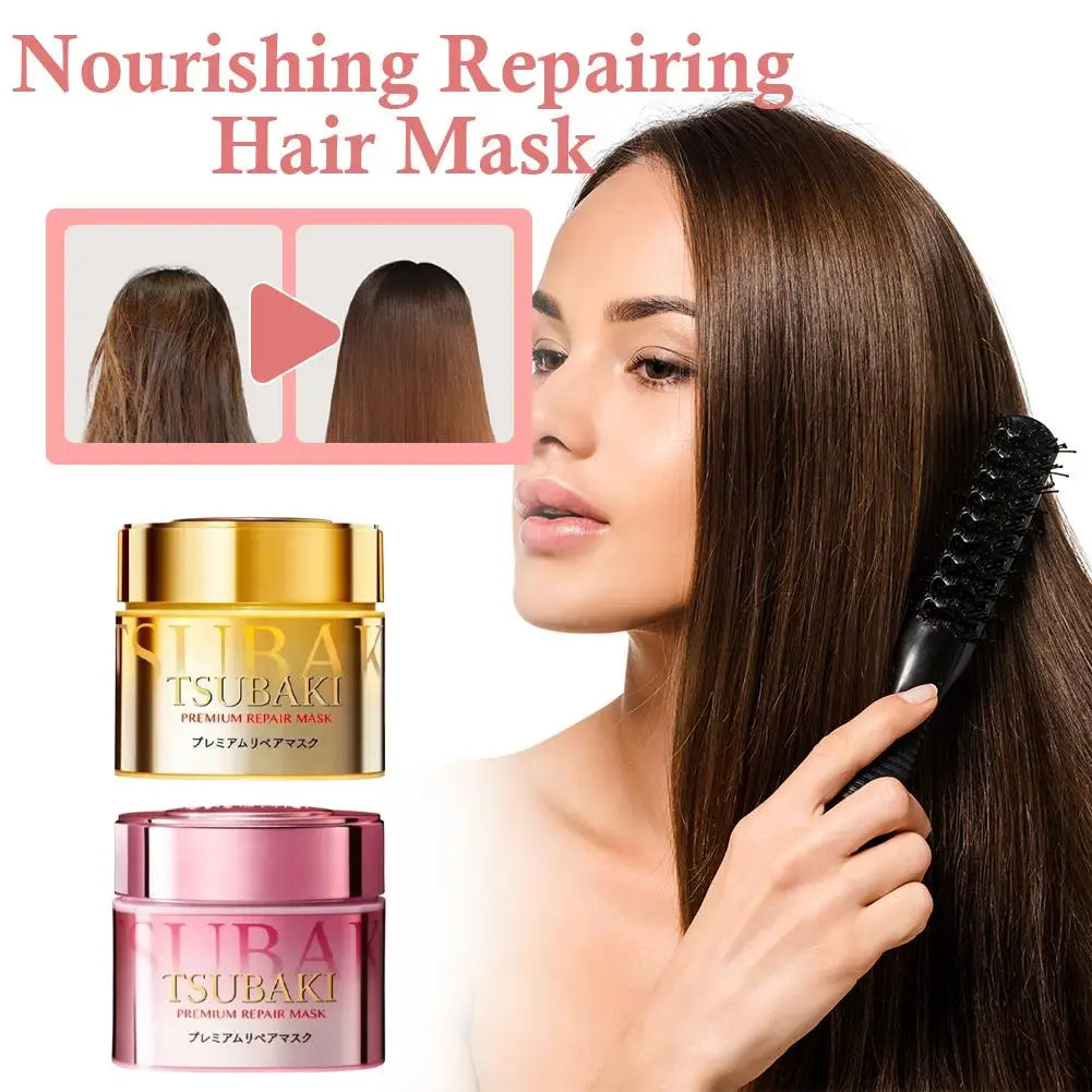 Japan TSUBAKI Premium Repair Mask - SPA Class Hair Care Experience, High Penetration Essence To Improve Frizz Repair Damage Care