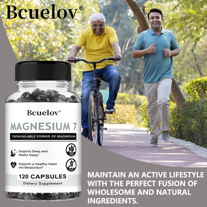 7 in 1 Magnesium Complex, High Absorption, Supports Energy, Relaxation, Promotes Healthy Sleep, Helps Muscle Support Supplements
