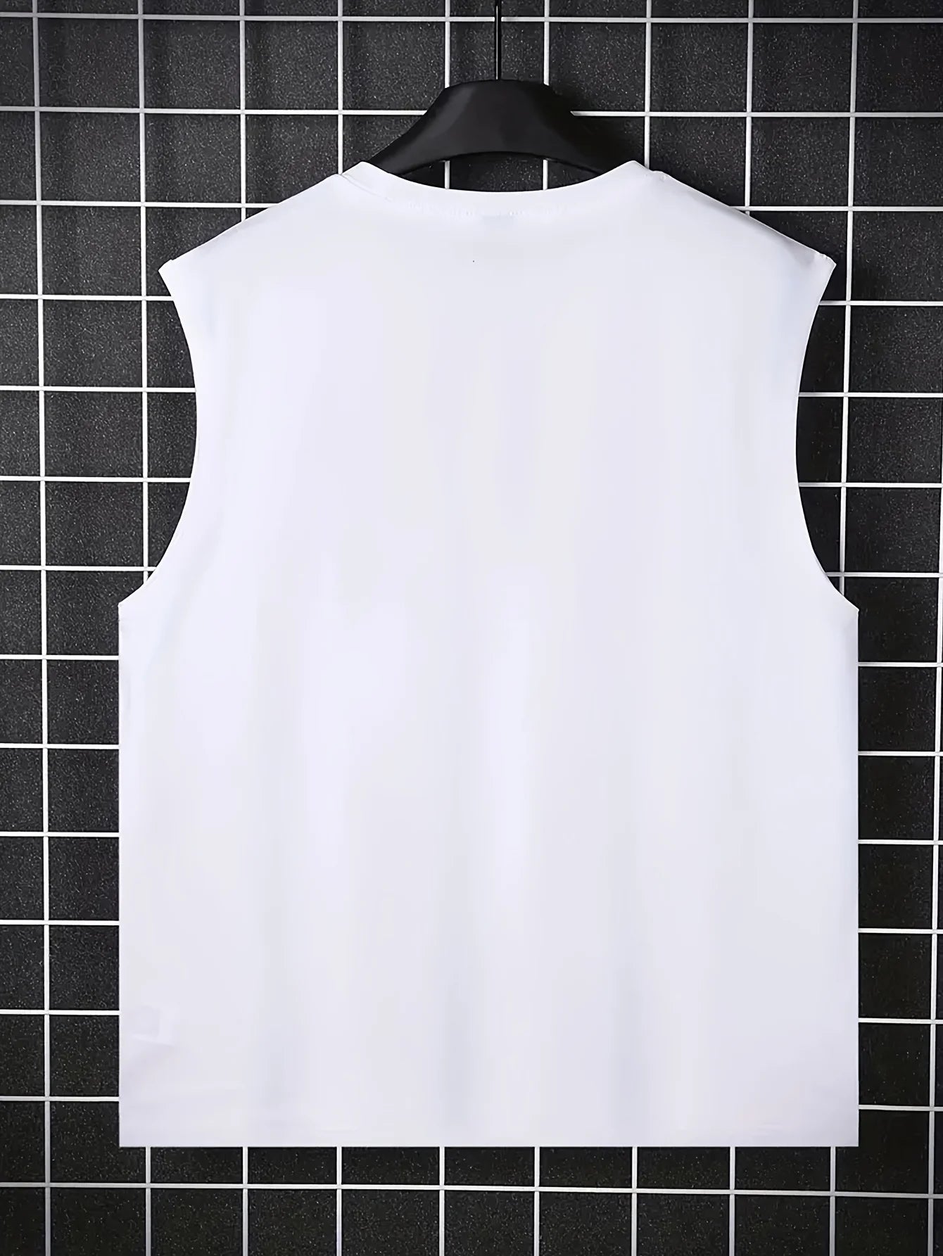 Men's 100% Pure Cotton Sleeveless "NO DAYS OFF" Letter Print - Breathable Casual Summer Top Vest  Tank Top Men