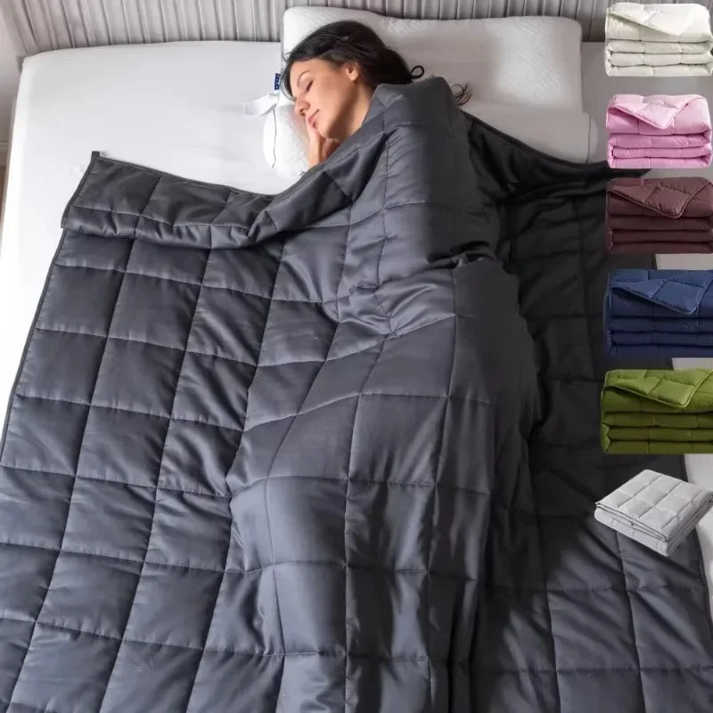 Weighted Blanket 15lbs 20lbs 25lbs for Adults, Heavy Gravity Blanket for Anxiety Relief and Autism, Cooling Weighted Therapy