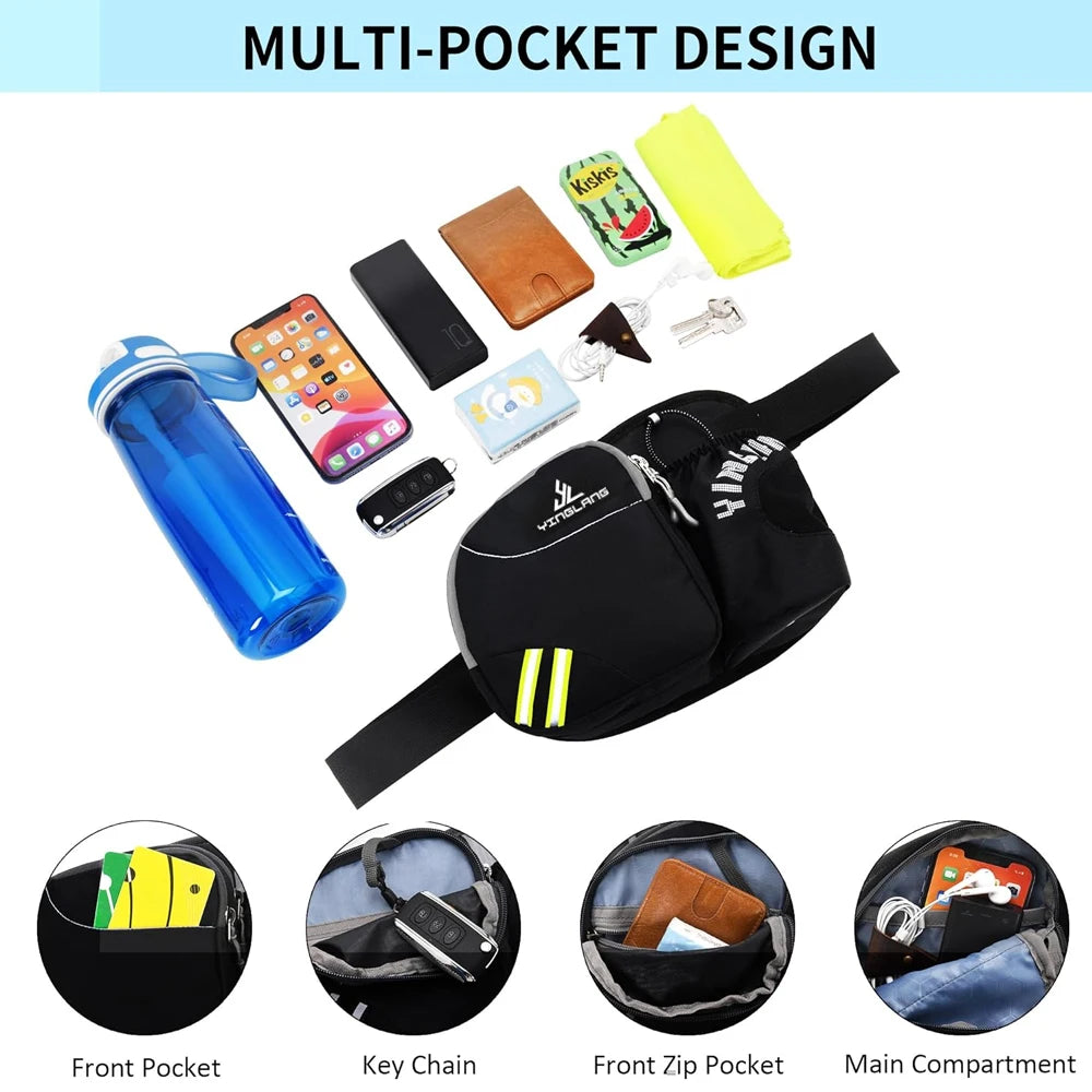 Waist Bag with Water Bottle Holder