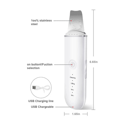Xiaomi Ultrasonic Skin Scrubber Vibration Face Spatula Blackhead Remover Shovel Clean Cavitation Peeling Facial Lifting YOUPIN