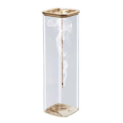 Incense Holder Incense Holder For Sticks Removable Glass Ash Catcher Mess-Free Incense Burner Meditation Yoga Spa And With Decor