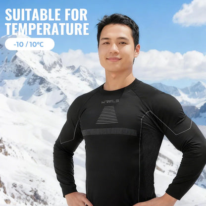 WRELS Men Women Ski Thermal Underwear Sets Sports Quick Dry Warm Soft Tracksuit Fitness Workout Exercise Hiking Travel Underwear