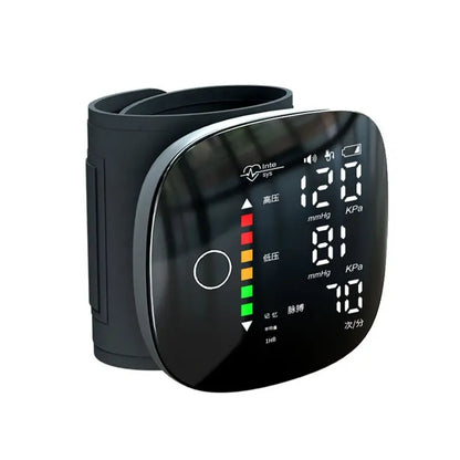 AEF7-Rechargeable Blood Pressure Meter Wrist Blood Pressure Eter Smart Touch Screen Blood Pressure Meter