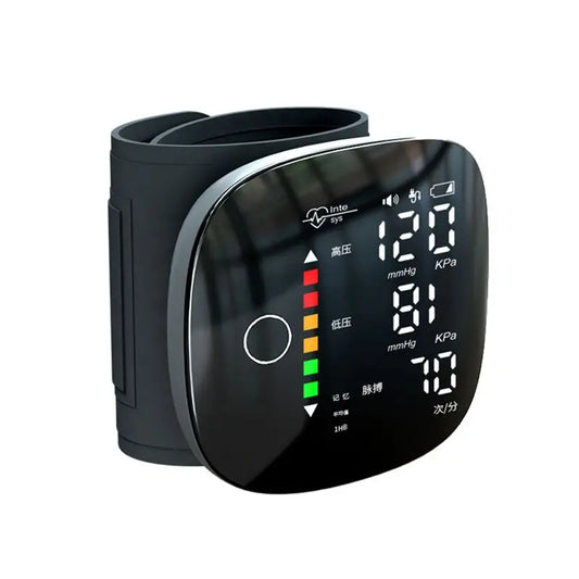 AEF7-Rechargeable Blood Pressure Meter Wrist Blood Pressure Eter Smart Touch Screen Blood Pressure Meter