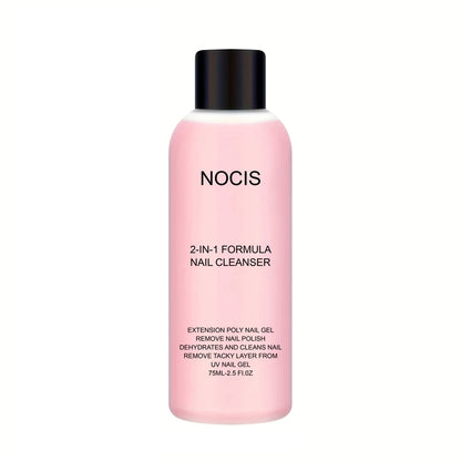 2in 1 Gel Cleanser for Nails & Polish Remover, Professional Slip Solution for Poly Gel Nails for & LED Gel, Anti-Stick Formula,