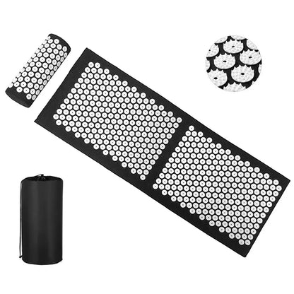 Yoga Acupuncture Pad Acupoint Massage Fitness Pilates Finger Pressure Sponge Foot Massage Pads Stress Relief for Neck Back Pain