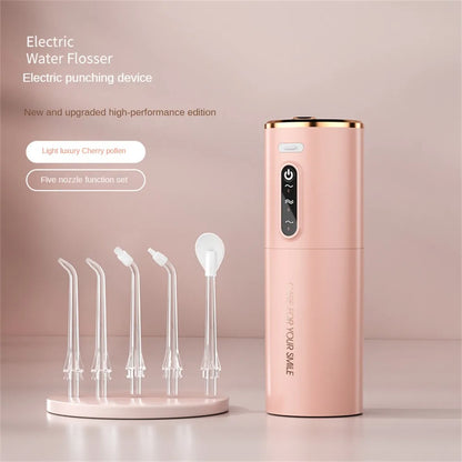 XIAOMI Oral Irrigator Portable IPX7 Waterproof Rechargeable Dental Water Flosser 3 Modes Teeth Cleaner 280ML Dental Water Jet