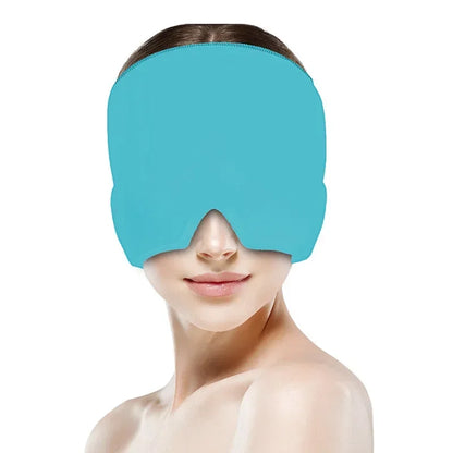 Hot Cold Therapy Headache Migraine Relief Cap Wearable Therapy Wrap Stress Pressure Pain ReliefIce Hat Eye Mask Head Massager