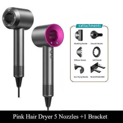 Salon-Grade 110K RPM Hair Dryer with 10M Negative Ions & Collagen Care, Smart Constant Temp for Frizz-Free Hair