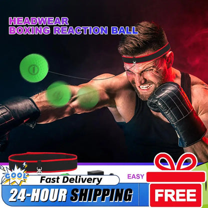 Boxing Reflex Ball Boxing Balls w/ Headband Punching Speed Fight Skill and Hand Eye Coordination Training Martial Arts Supplies