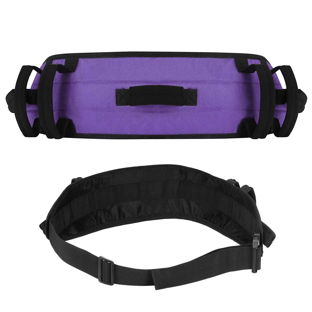Rhino Valley Gait Belt Transfer Belt for Senior with 7 Handles Anti-Slip Transfer Belt for Elderly Lift Belt with Quick Release