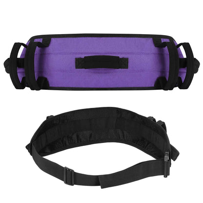 Rhino Valley Gait Belt Transfer Belt for Senior with 7 Handles Anti-Slip Transfer Belt for Elderly Lift Belt with Quick Release