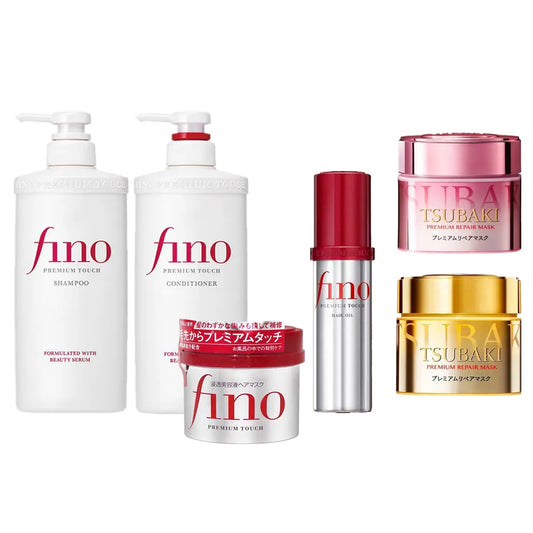 Japanese Fino Shampoo Conditioner Oil-Controlled Flush And Soft Improve Frizz-Damaged Hair Mask Professional Salon-Grade Care