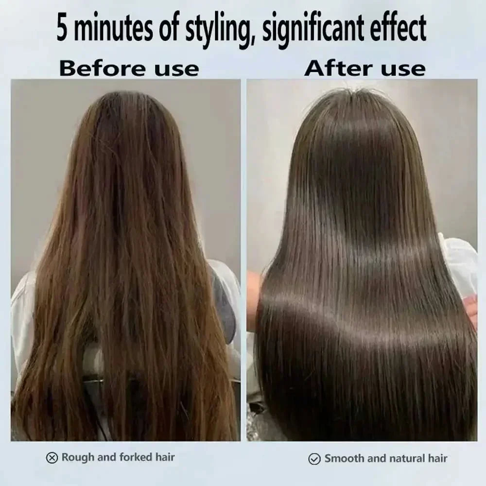 2-in-1 Professional Quick Dry Hair Dryer and Straightener Negative Ion Iron Long Lasting Styling Tool Wet and Dry  Curling Iron