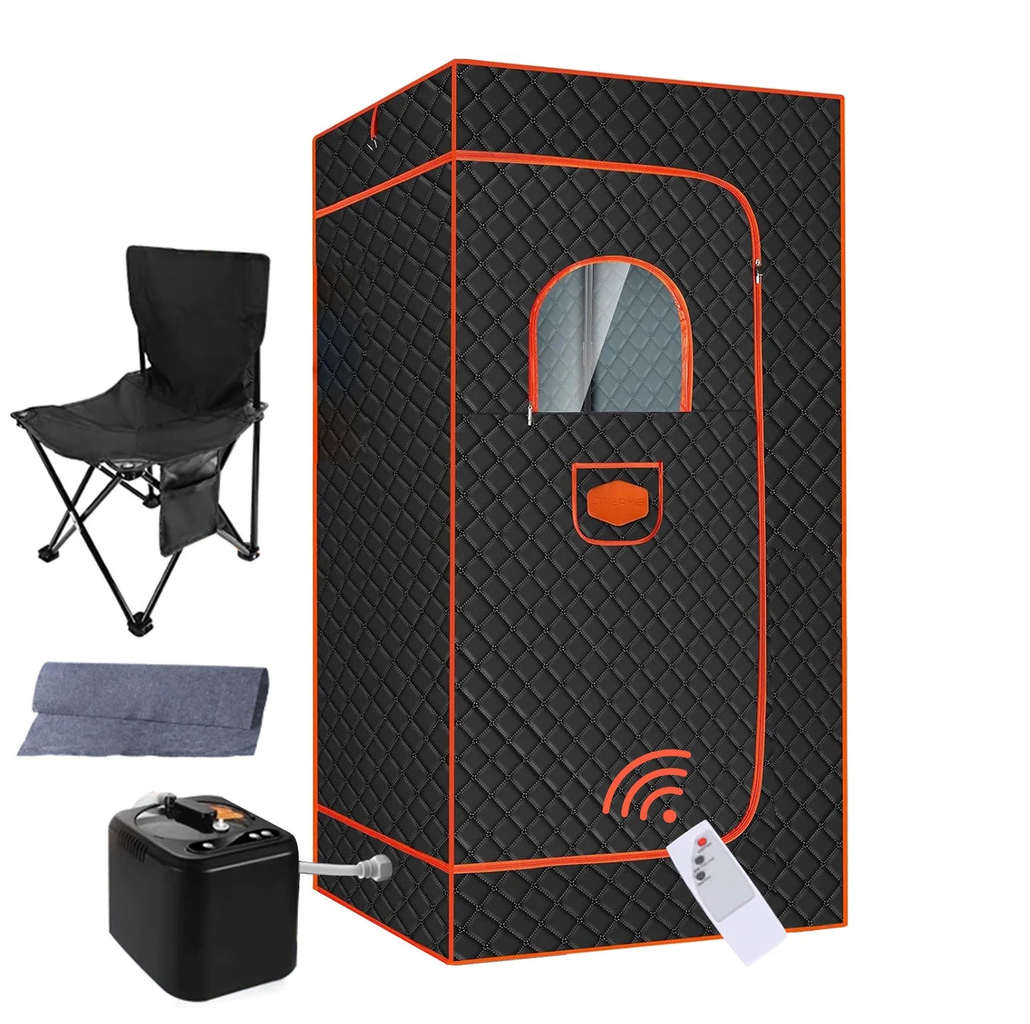 Sweat Steamer Box Home Full Body Sauna Folding Portable Sweat-sweat Steam Room with Temperature Remote Control Sauna Box Tent