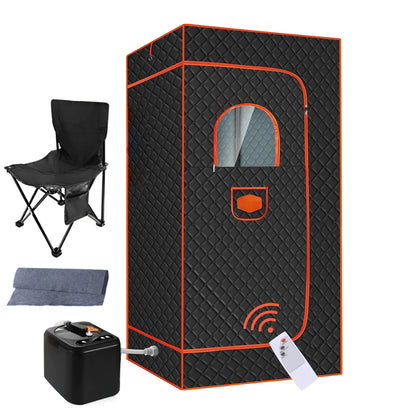Sweat Steamer Box Home Full Body Sauna Folding Portable Sweat-sweat Steam Room with Temperature Remote Control Sauna Box Tent