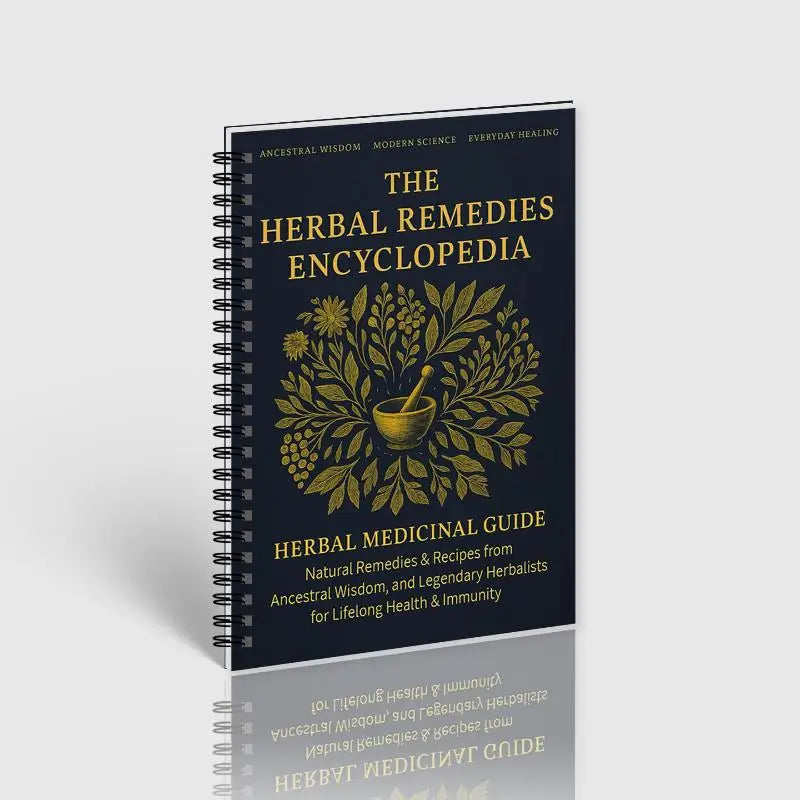 Natural Healing Handbook Spiral Bound Guide With Herbal Remedies And Recipes For Heart Health Blood Sugar Focus Boost