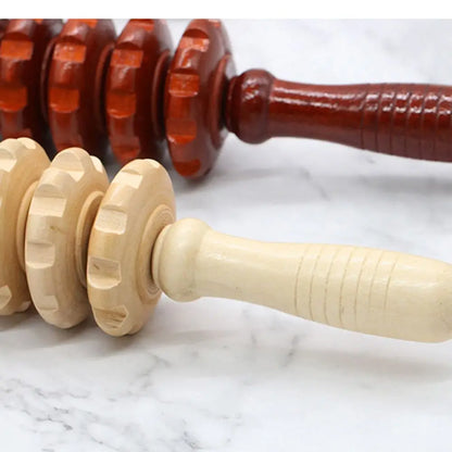 Leg Belly Relief Yoga Wood Therapy Wooden Exercise Roller Trigger Point Massager Health Care Tool Muscle Roller Sticks