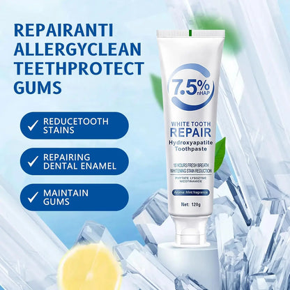 1/2/3Pcs Hydroxyapatite Toothpaste for Advanced Enamel Protection Tooth Strengthening Fresh Breath Deep Cleaning Care Toothpaste
