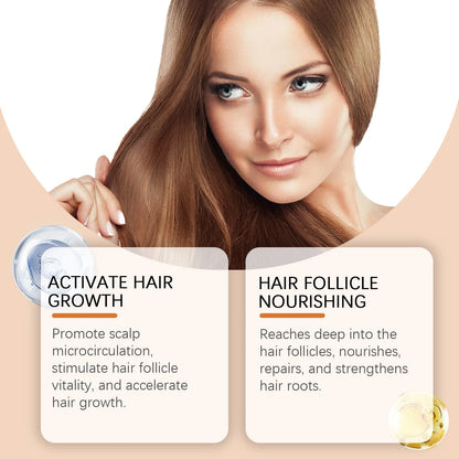 Hair Growth Serum Ampoules - Nourishing Scalp Serum for Promoting Hair Growth, Enhancing Follicle Health and Nutritive Care