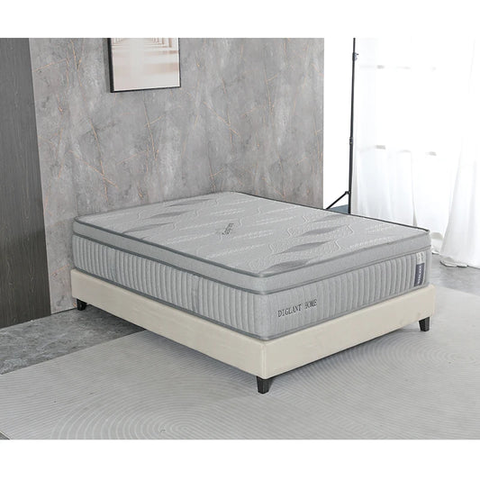 Good Quality Factory Wholesale 14 Inch Full Size Hybrid Mattress Memory Foam Plush Fiberglass-Free Pocket Spring Hybrid Mattress