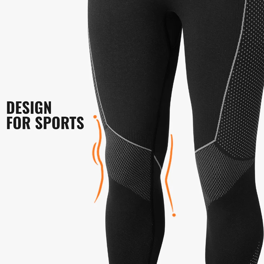 WRELS Men Women Ski Thermal Underwear Sets Sports Quick Dry Warm Soft Tracksuit Fitness Workout Exercise Hiking Travel Underwear