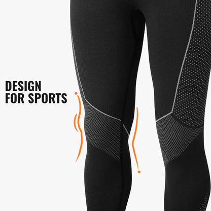 WRELS Men Women Ski Thermal Underwear Sets Sports Quick Dry Warm Soft Tracksuit Fitness Workout Exercise Hiking Travel Underwear